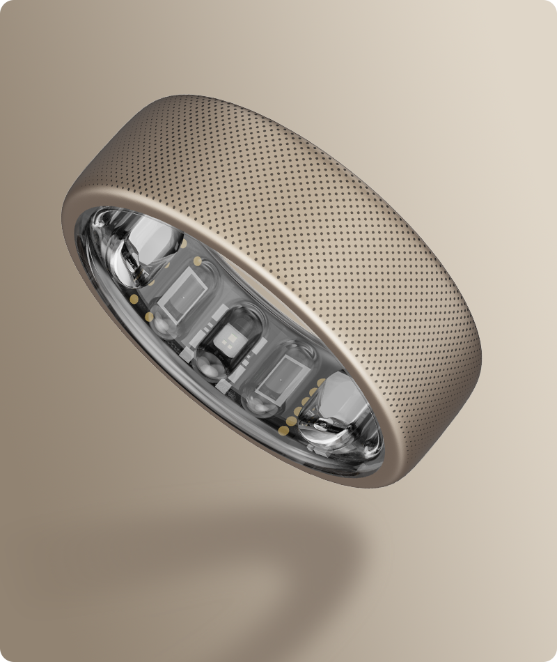 Horizon Blue Wide Feather Ring/Point Gold - Native Feather